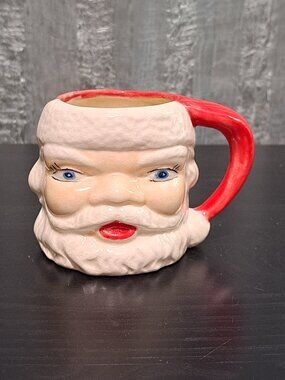 Vintage Ceramic Santa Mug